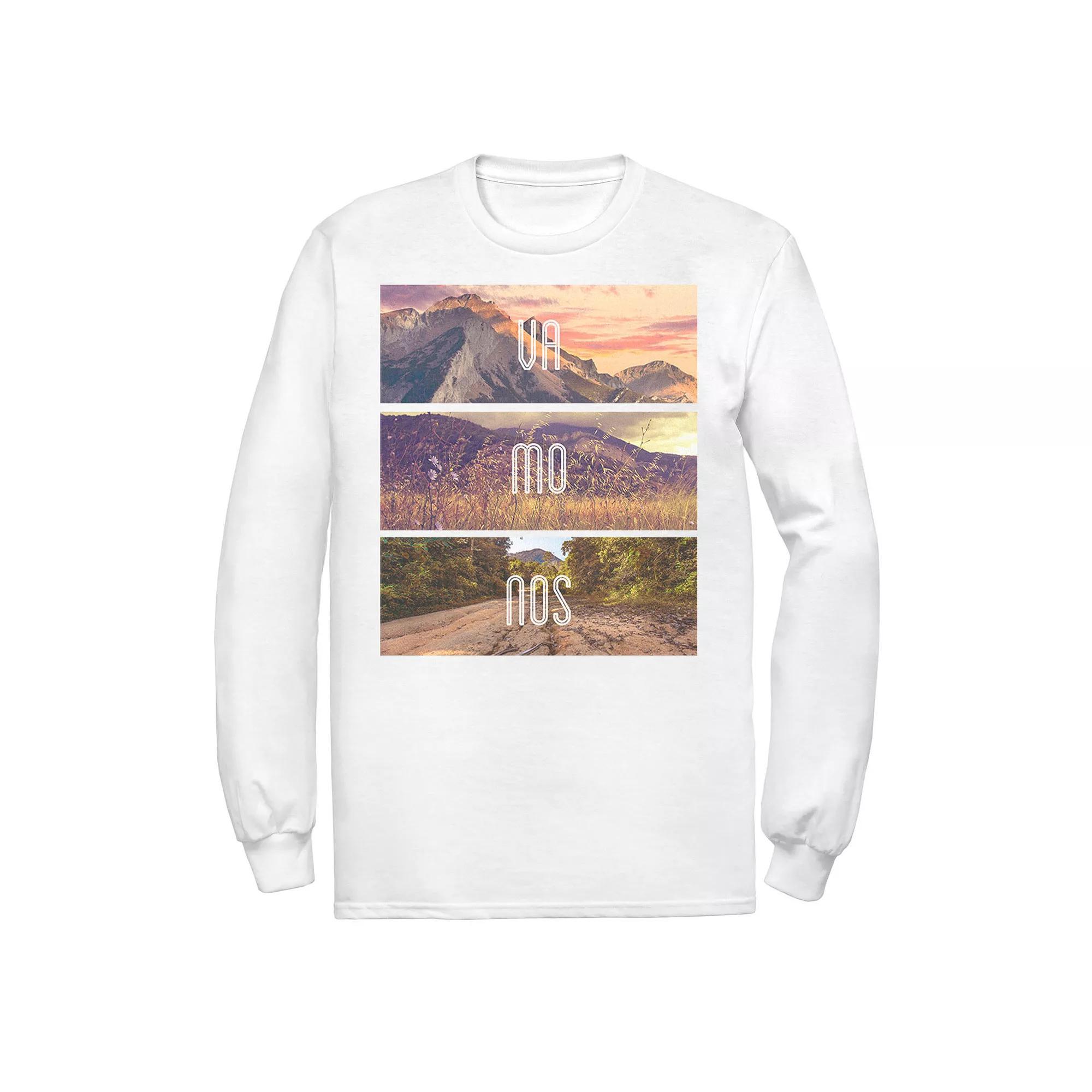 Men's Gonzales Vamonos Lanscape Portrait Stack Tee, Size: Large, Athletic Grey Product Image