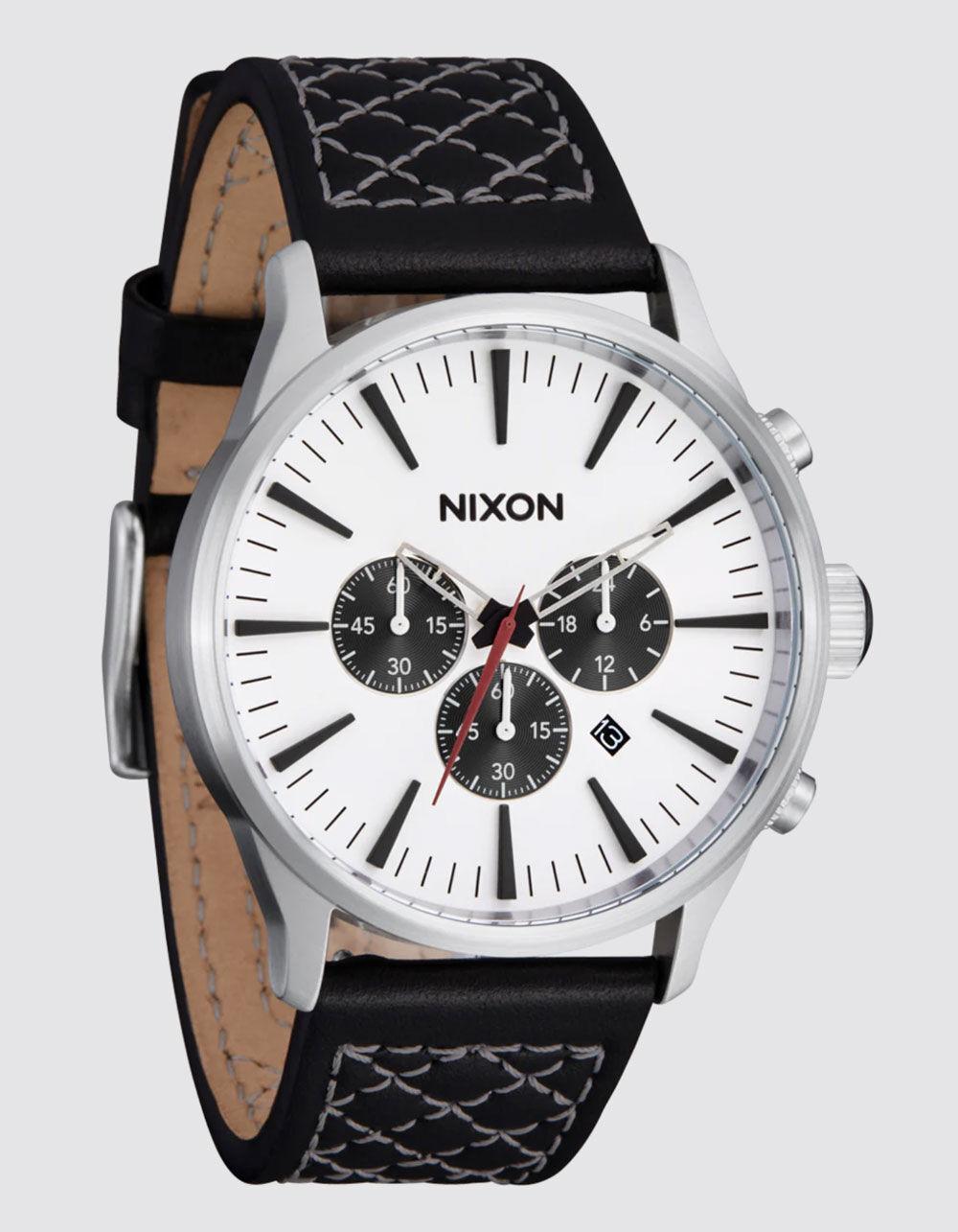 NIXON Sentry Chrono Leather Watch Product Image