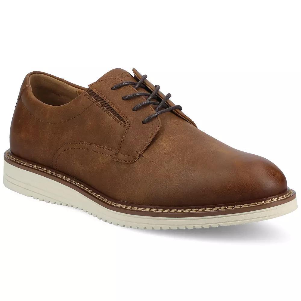 VANCE Killian Mens Flexible Casual Hybrid Dress Shoes in Regular and Wide Brown Product Image