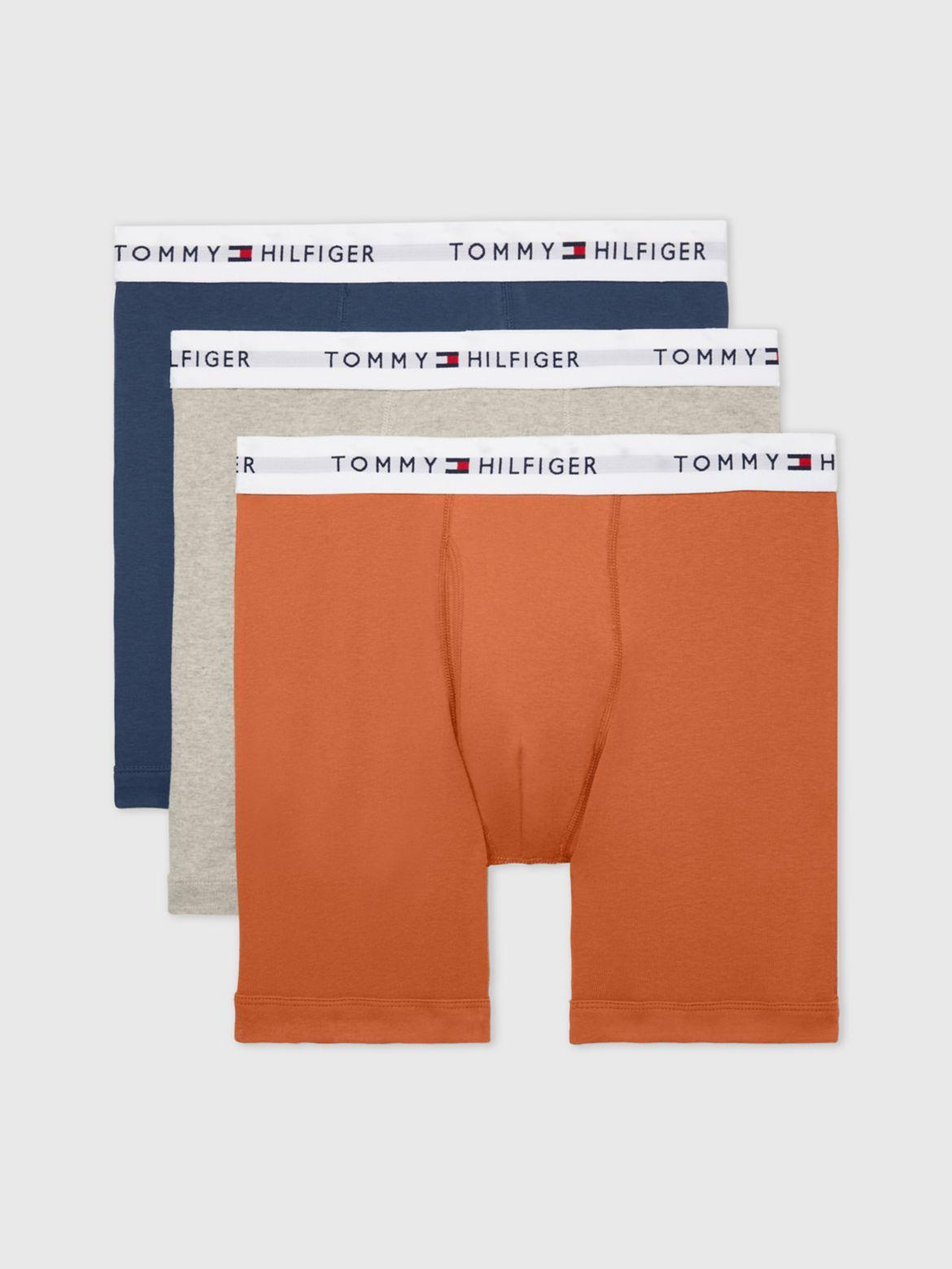 Men's Tommy Hilfiger 3-pack Cotton Classic Boxer Briefs, Size: XL, Navy Gray Product Image