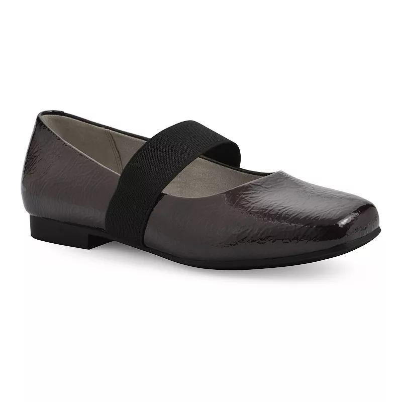 Cliffs by White Mountain Besimi Women's Mary Jane Flats, Size: 8.5, Black Smo Product Image