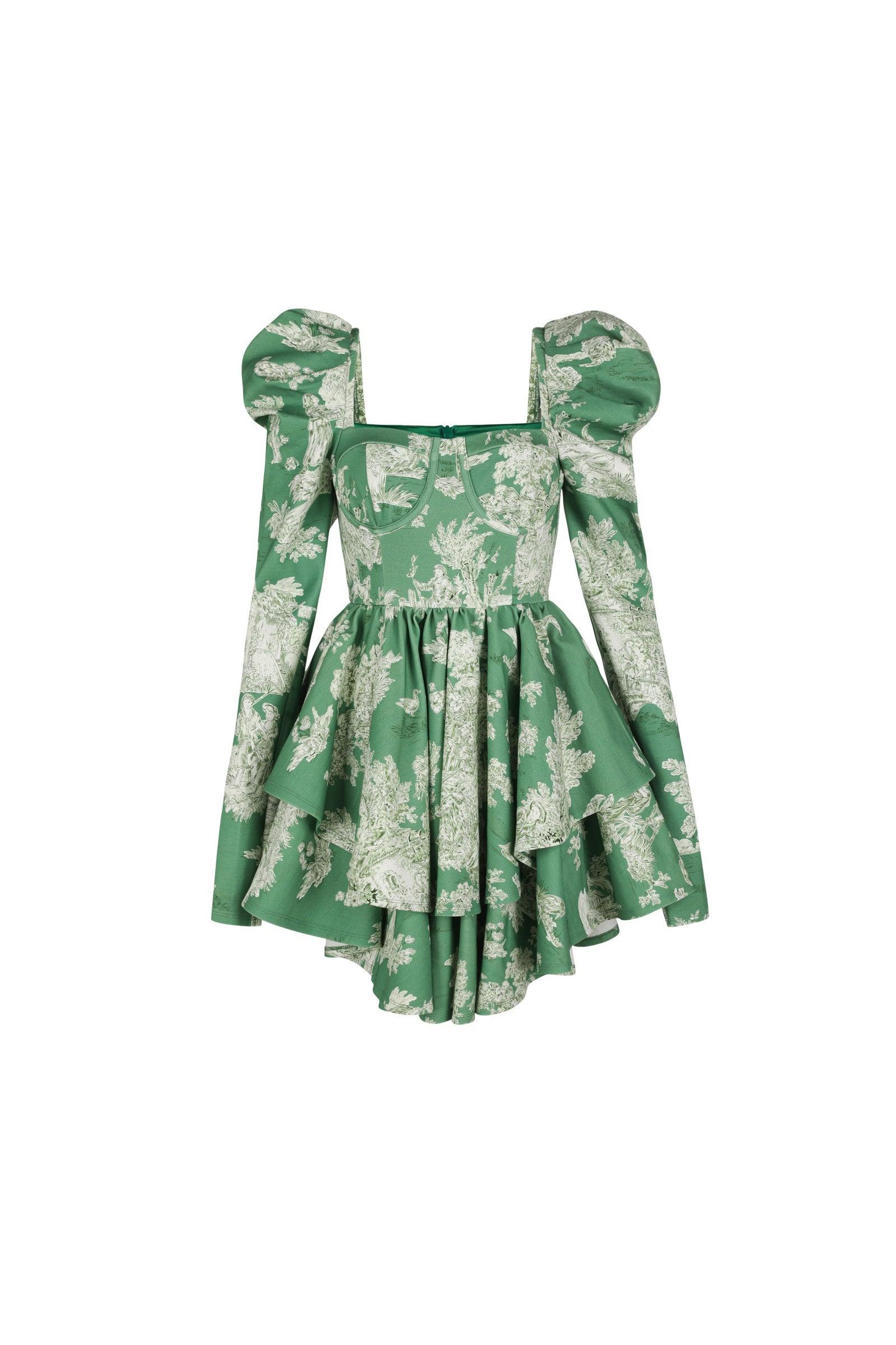 The Cedar Toile Boleyn Dress Product Image