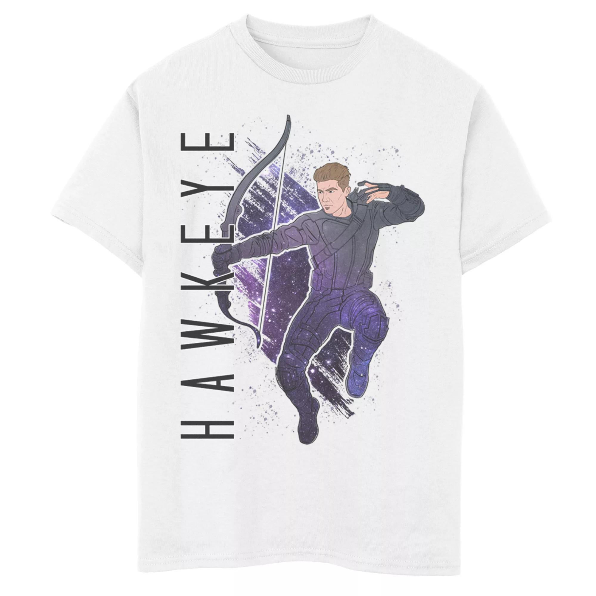 Men's Avengers Hawkeye Painted Tee, Size: XL, White Product Image
