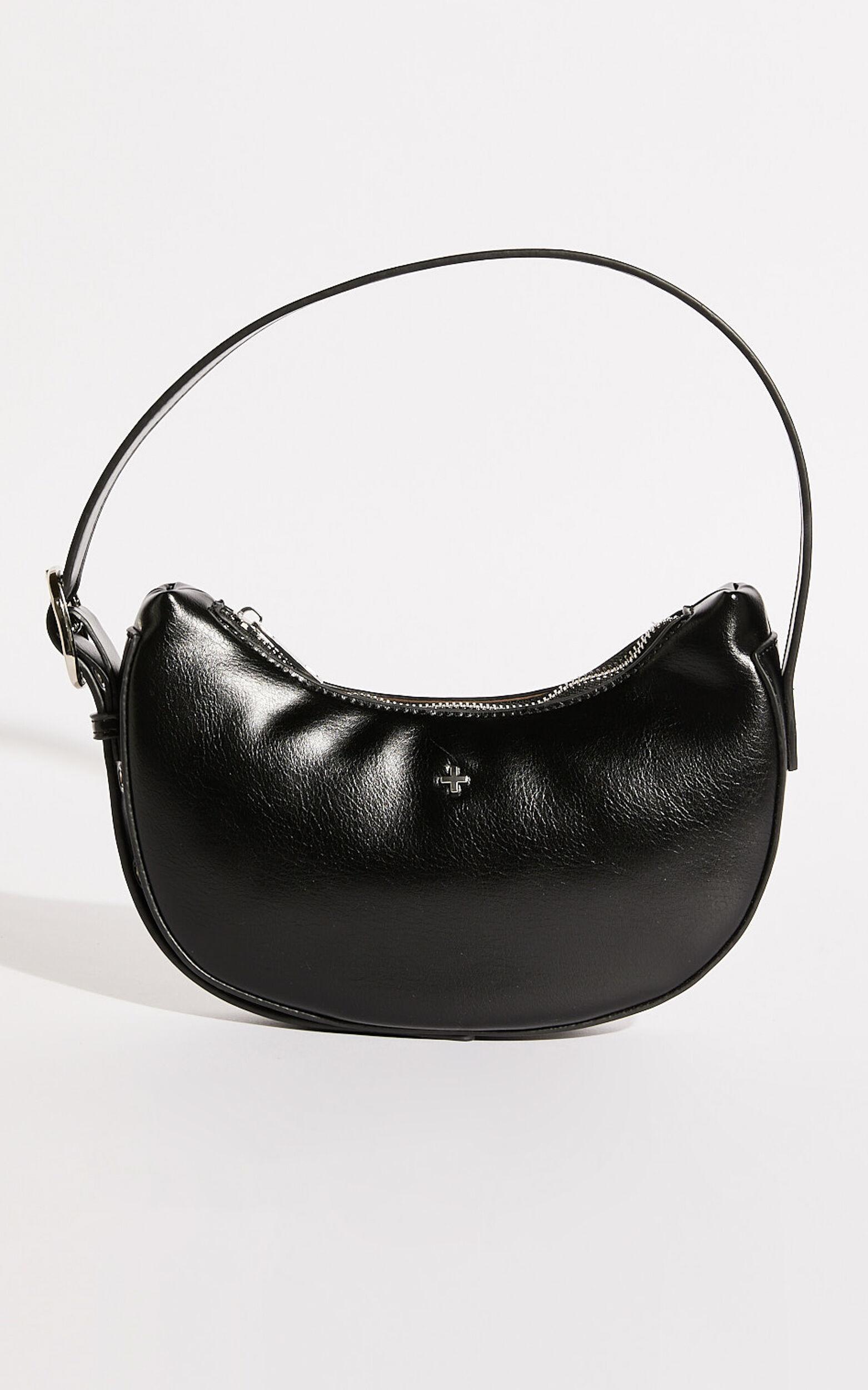 Goldie Shoulder Bag in Black PU Product Image