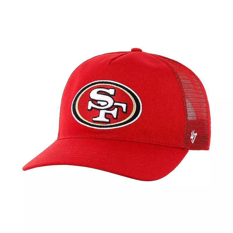 Men's '47 Scarlet San Francisco 49ers Mesh Hitch Trucker Adjustable Hat, Red Product Image