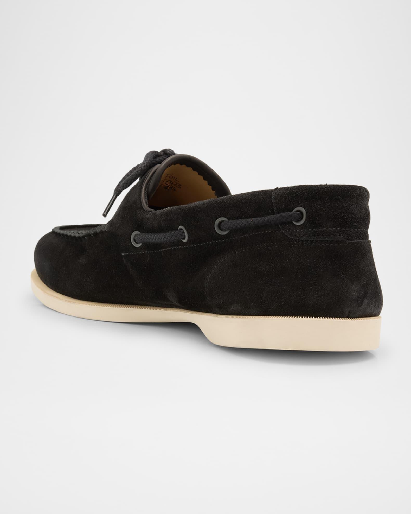 Men's Foil Suede Boat Shoes Product Image