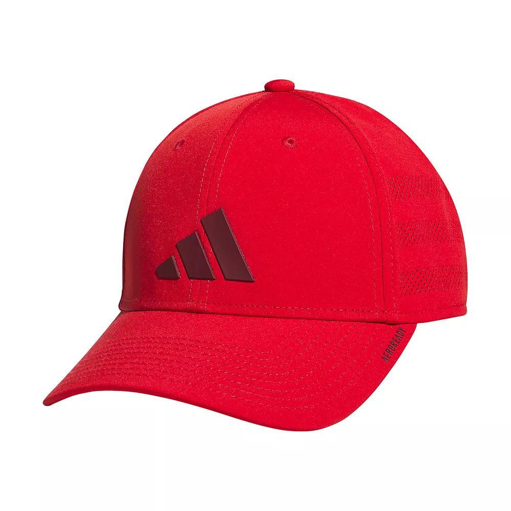 Men's adidas Gameday 4 Stretch Fit Baseball Hat, Size: Small/Medium, Better Red Product Image