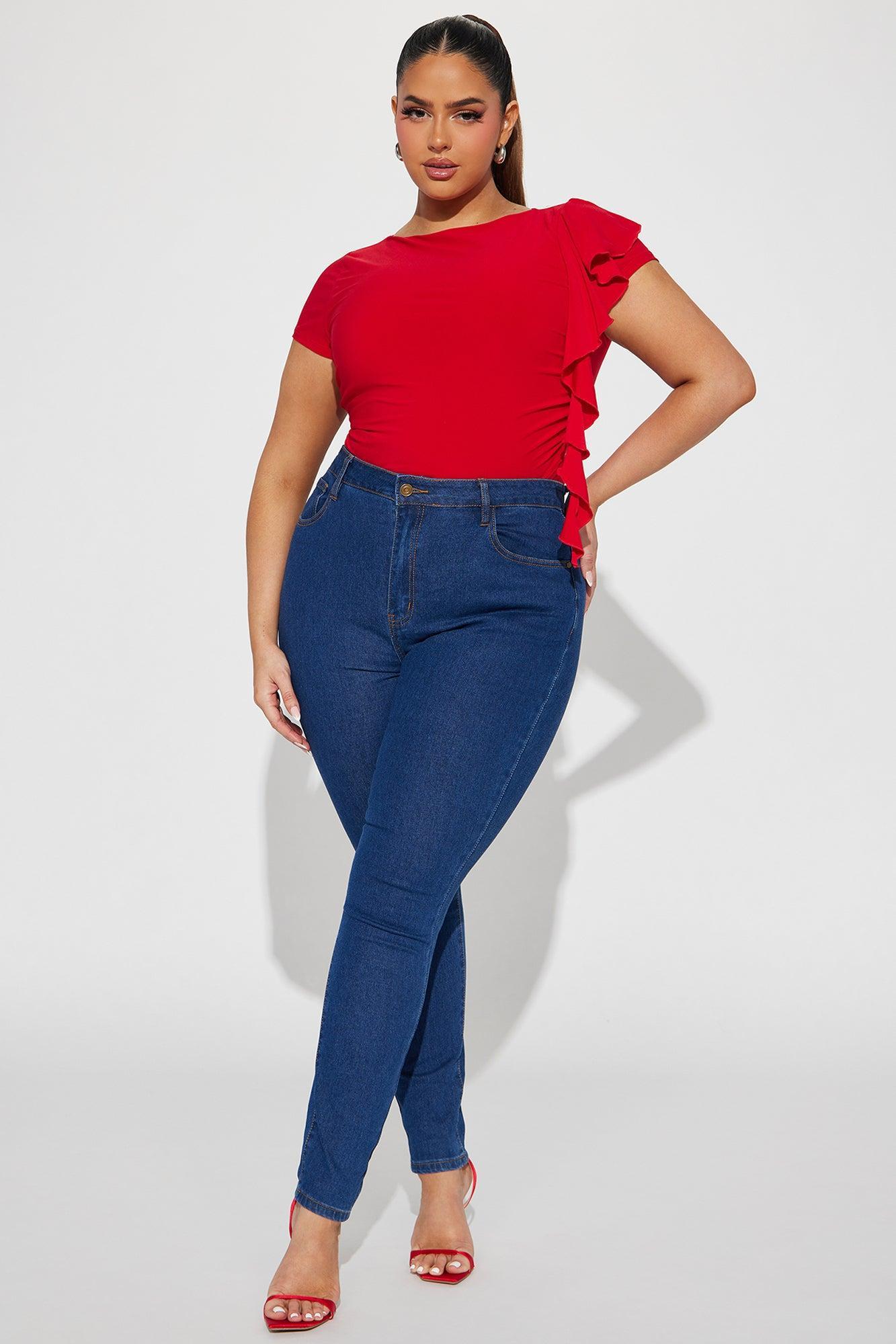 Foreign Love Bodysuit - Red Product Image