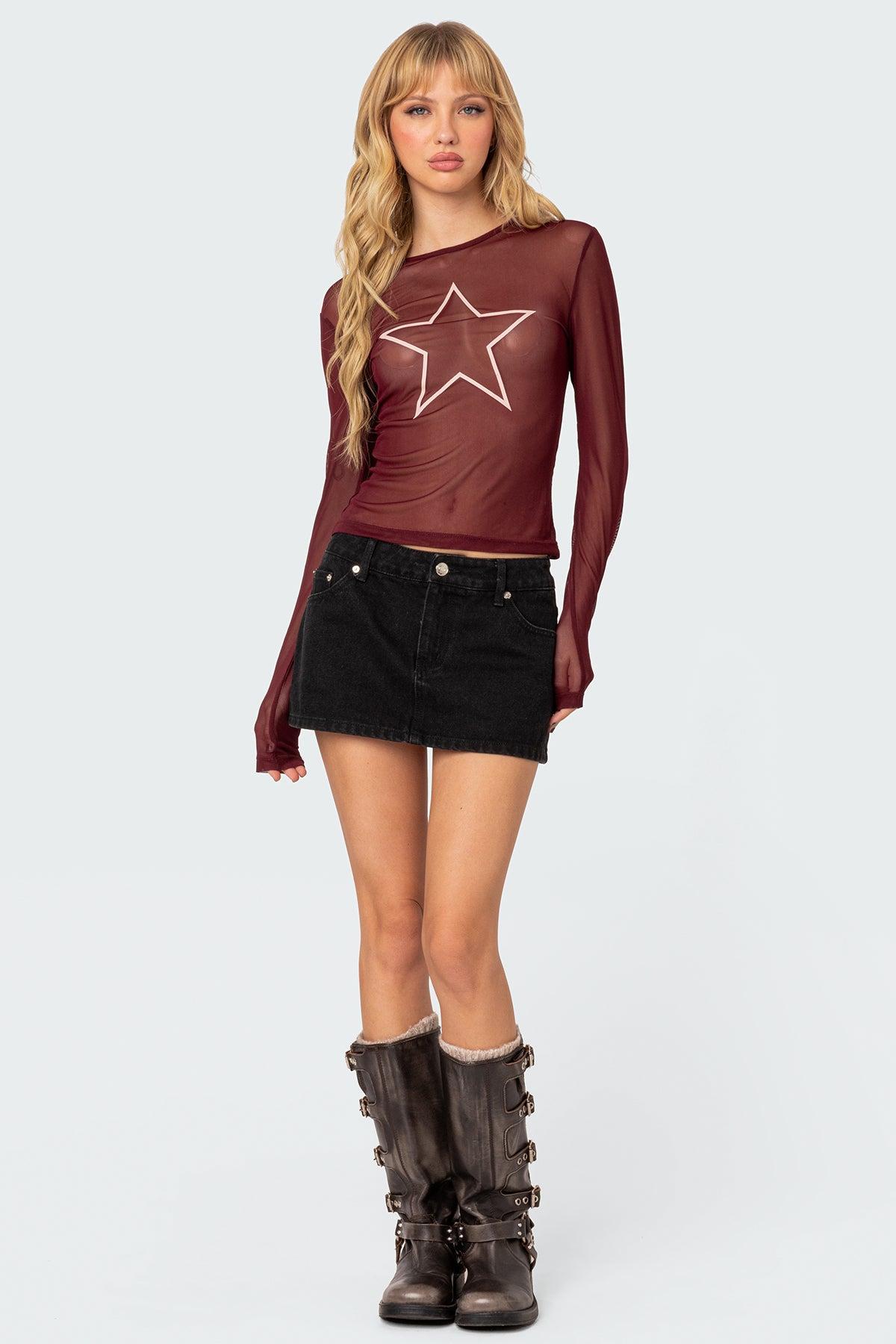 Stargaze Sheer Mesh Top Product Image