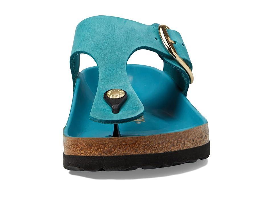 Birkenstock Gizeh Big Buckle - Oiled Leather (Biscay Bay) Women's Shoes Product Image