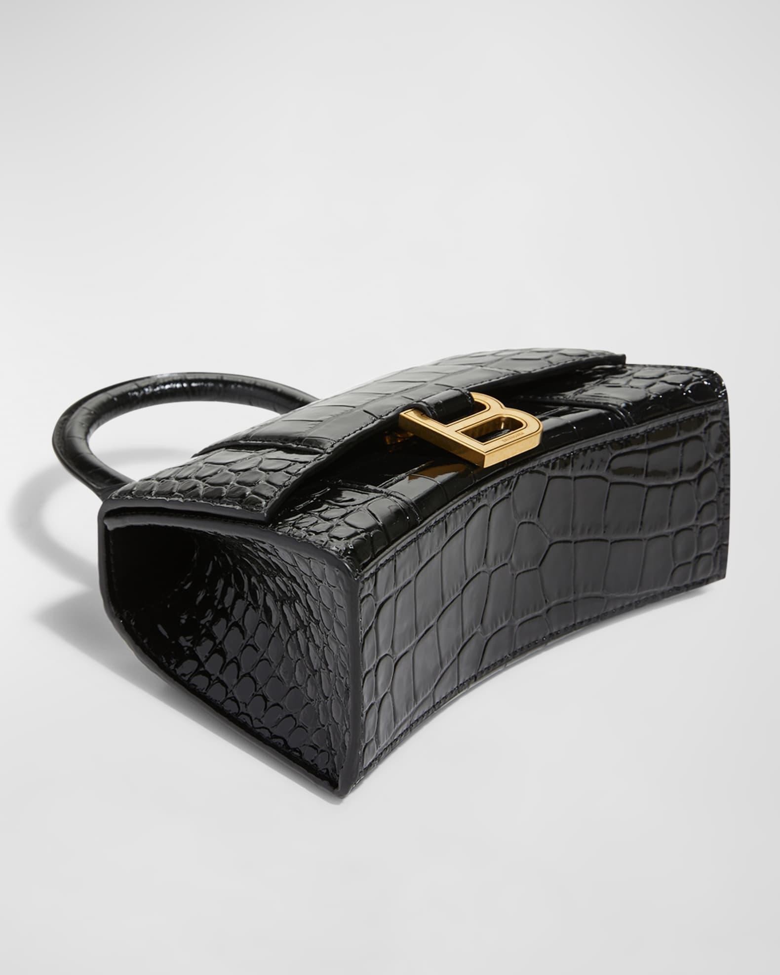 Hourglass XS Croc-Embossed Bag Product Image