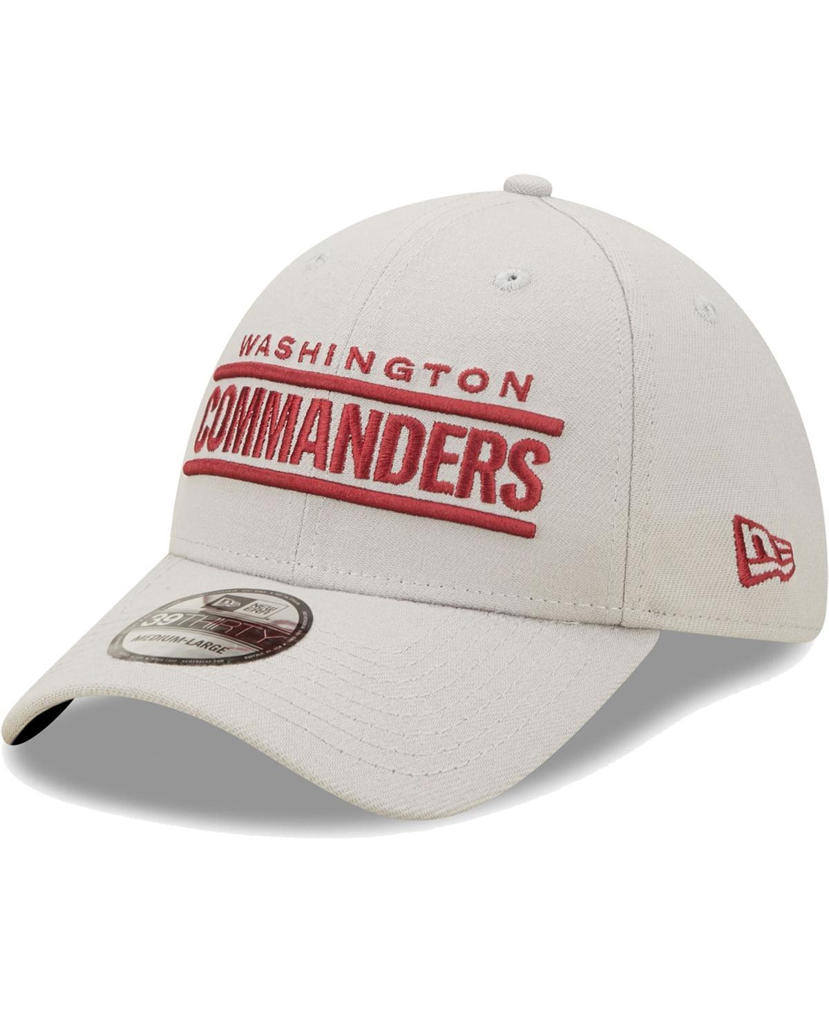 Men's New Era Gray Washington Commanders Wordmark Essential 39THIRTY Flex Hat, Size: Medium/Large, Wft Grey Product Image