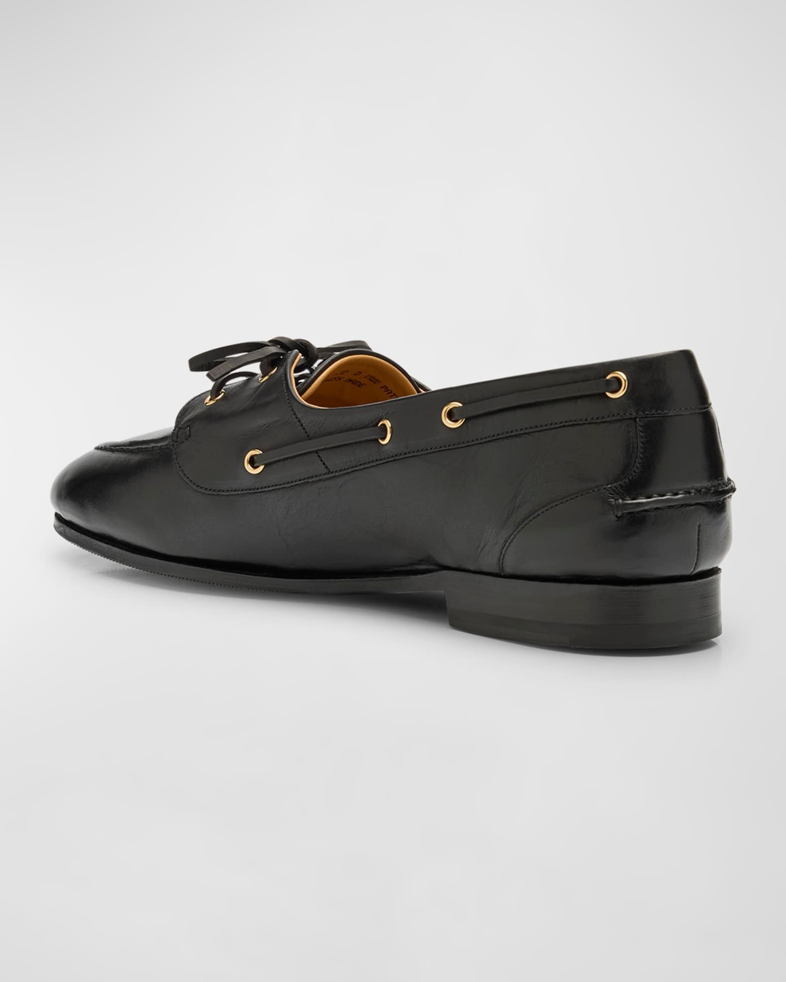 Men's Pathy Leather Boat Shoes Product Image