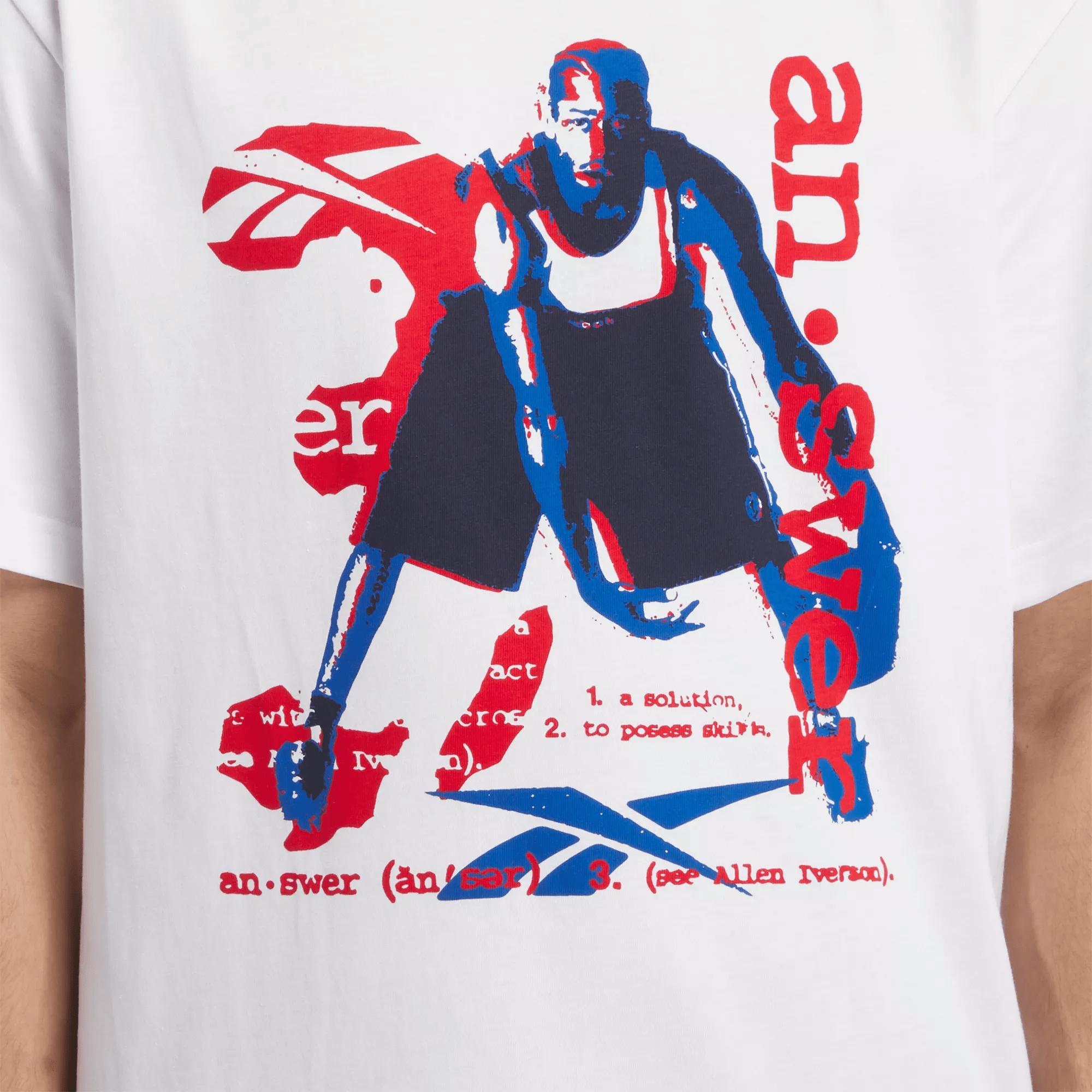Men's Basketball Iverson Graphic T-Shirt Male Product Image