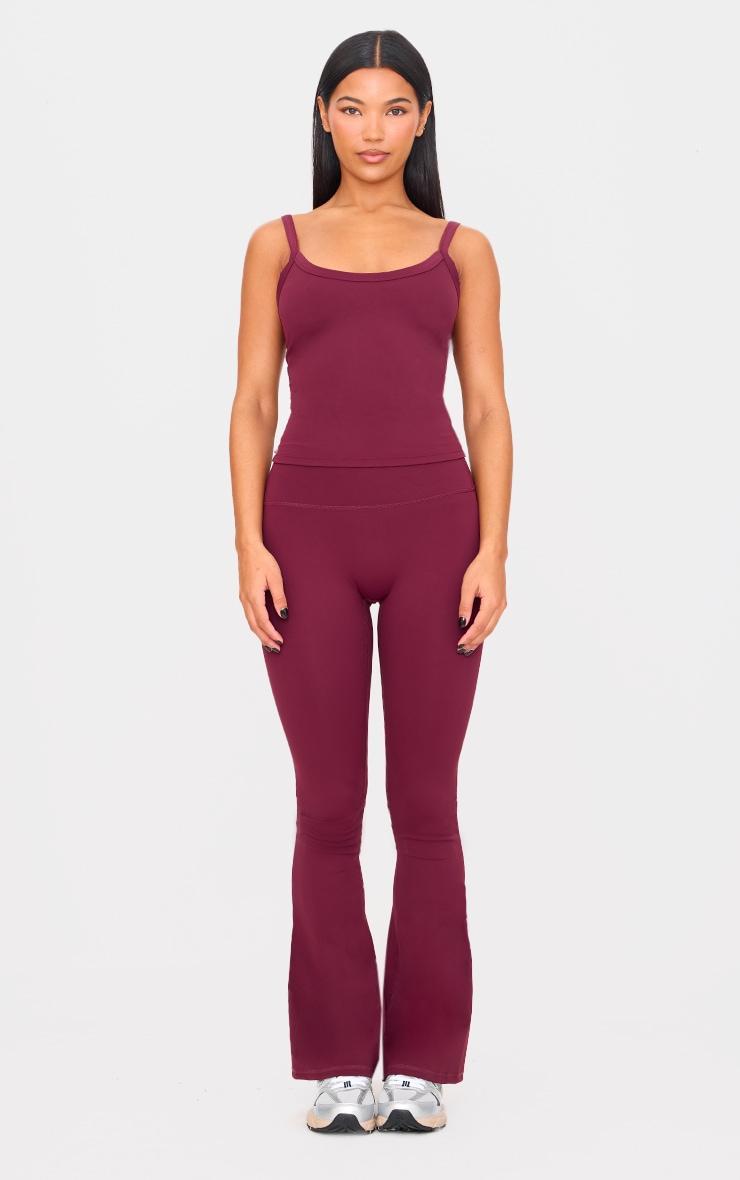Deep Burgundy Ultimate Sculpt Strappy Gym Vest Product Image