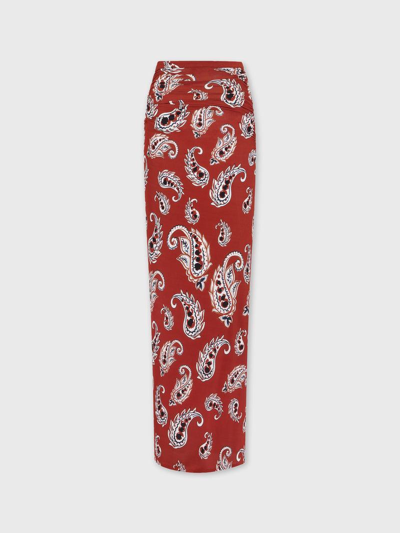 Paisley long split skirt Product Image