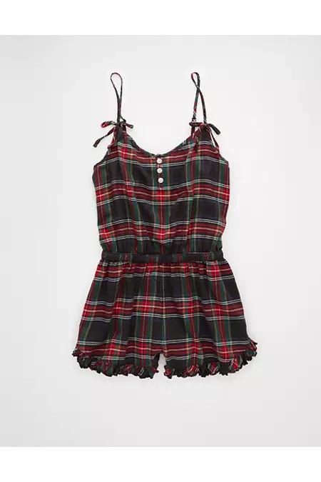 AE Flannel Lounge Romper Women's Product Image