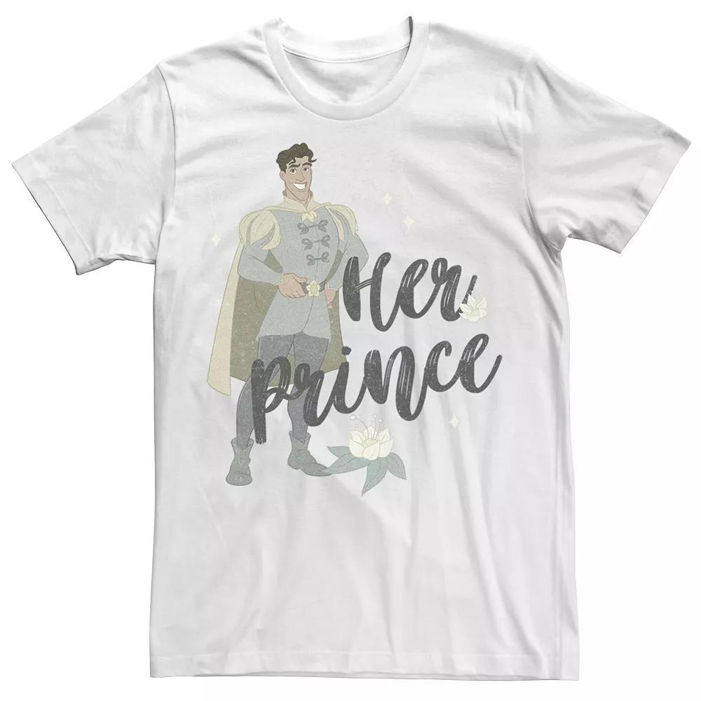 Men's Disney Princess & The Frog Prince Naveen Her Prince Tee, Size: Large, White Product Image