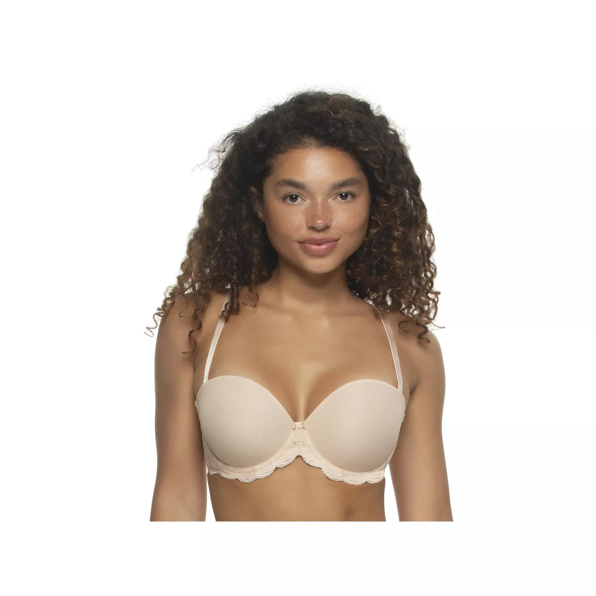 Paramour by Felina Peridot Convertible Underwire Strap Padded Push Up Bra 235073, Women's, Size: 38 Ddd, Sugar Baby Product Image