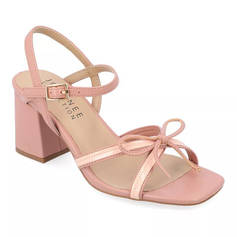 Journee Issmia Women's Block Heel Dress Sandals, Size: 8 Product Image