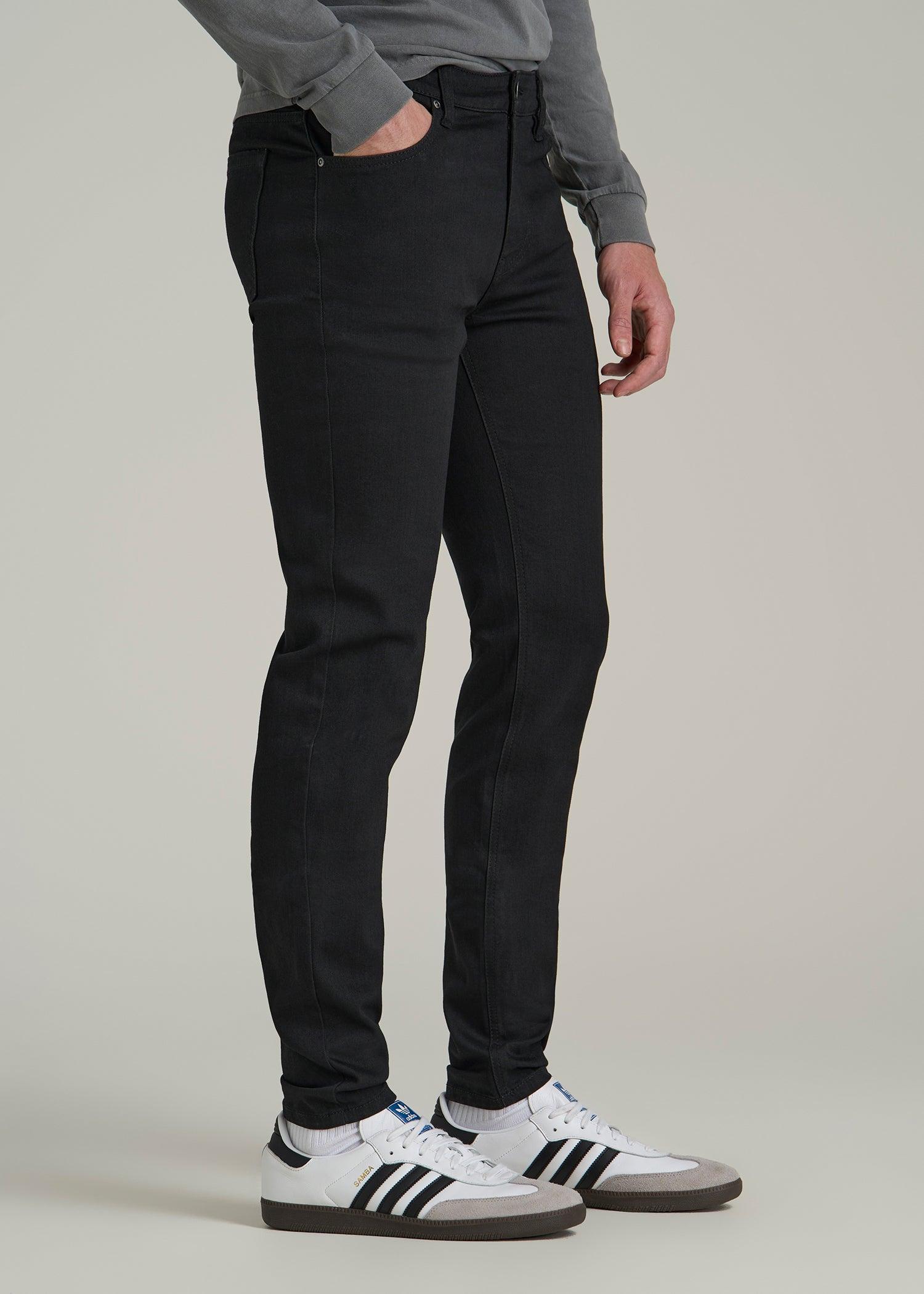Travis SKINNY Jeans for Tall Men in Black Product Image