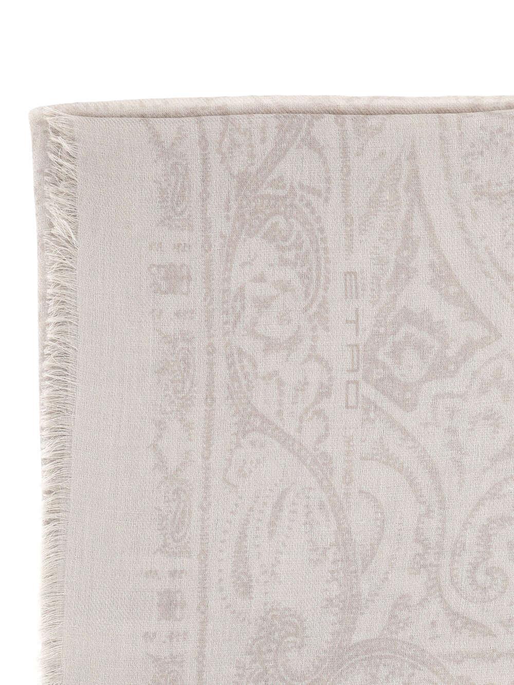 ETRO Wool Scarf In White Product Image