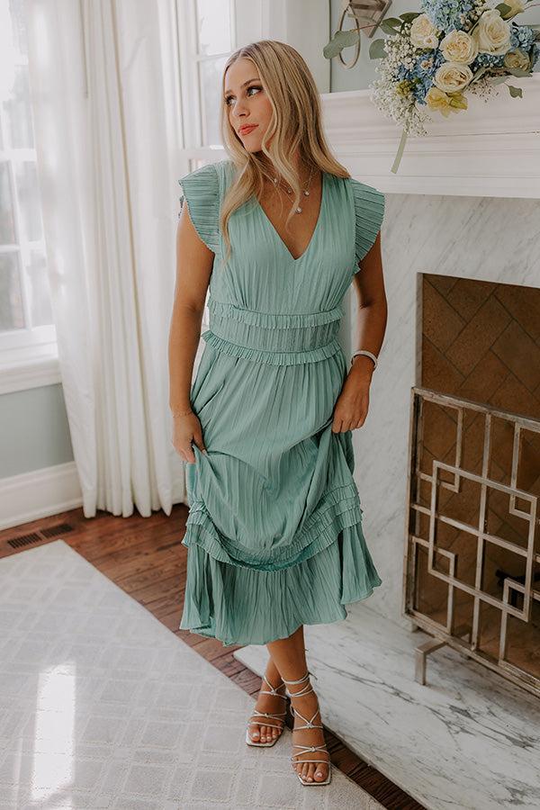 Kind Gesture Pleated Midi Dress Product Image