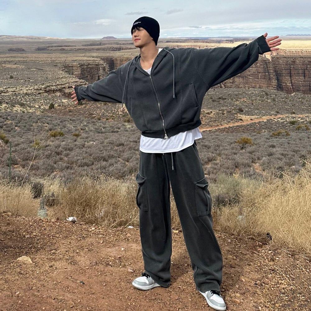 RT No. 12520 ZIP-UP HOODIE & CARGO SWEATPANTS Product Image