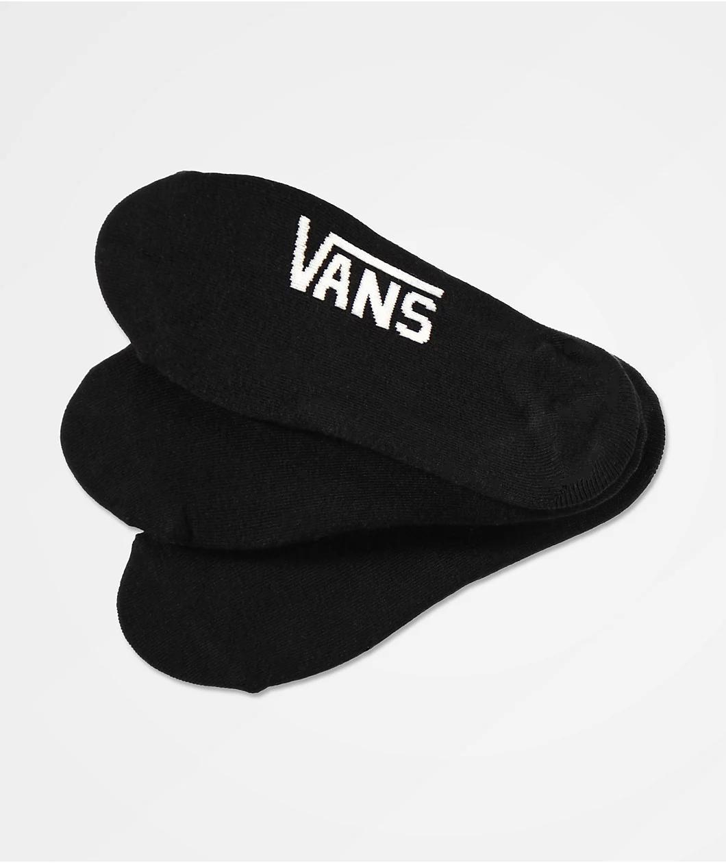 Vans Canoodle Black 3 Pack No Show Socks Product Image