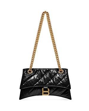 Womens Crush Small Chain Bag Metallized Quilted Product Image