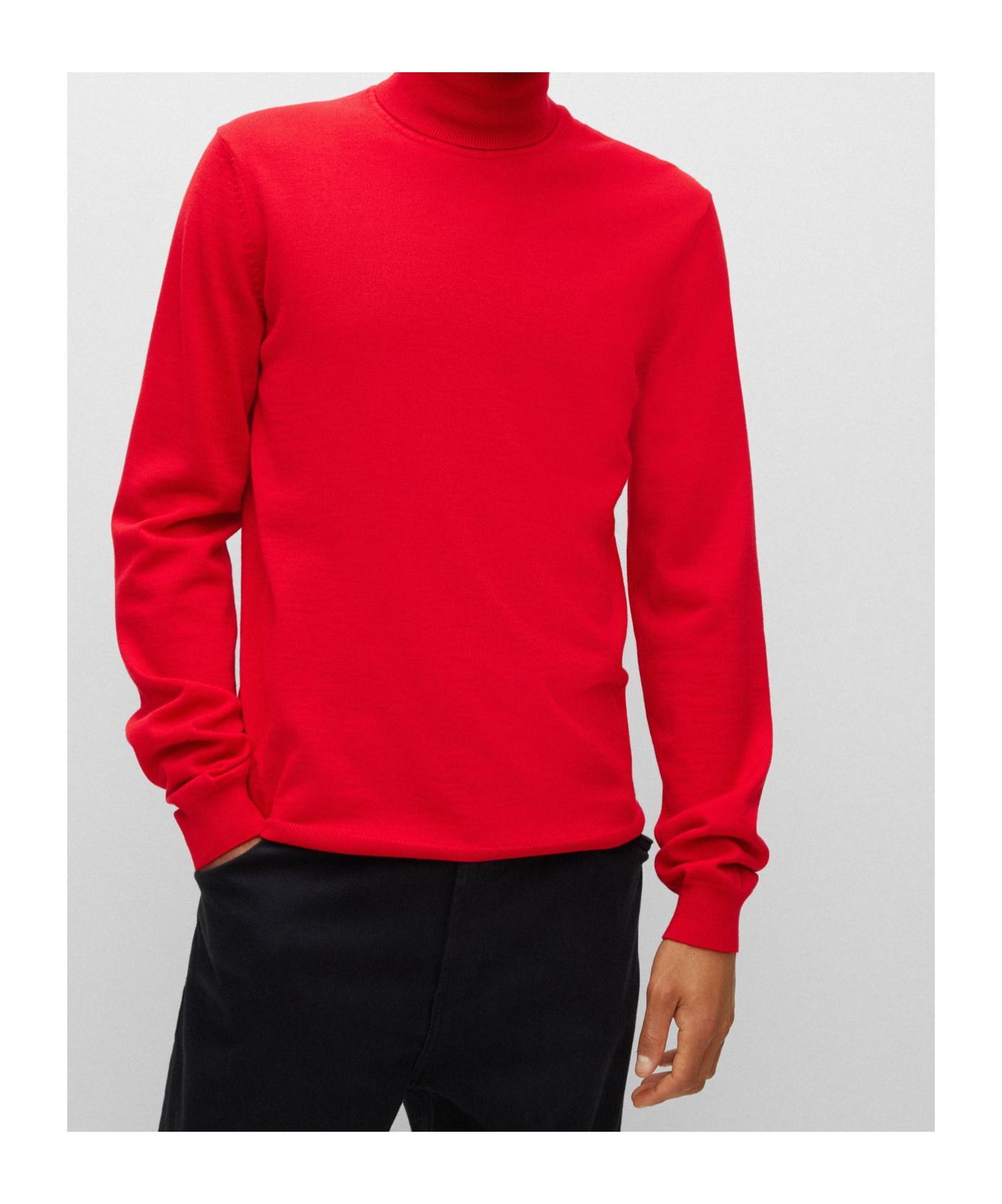 HUGO BOSS High-lapel Sweater In Red Product Image