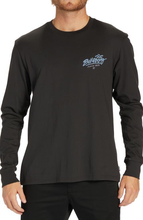 Billabong Lounge Long Sleeve Graphic Tee (Washed ) Men's Clothing Product Image