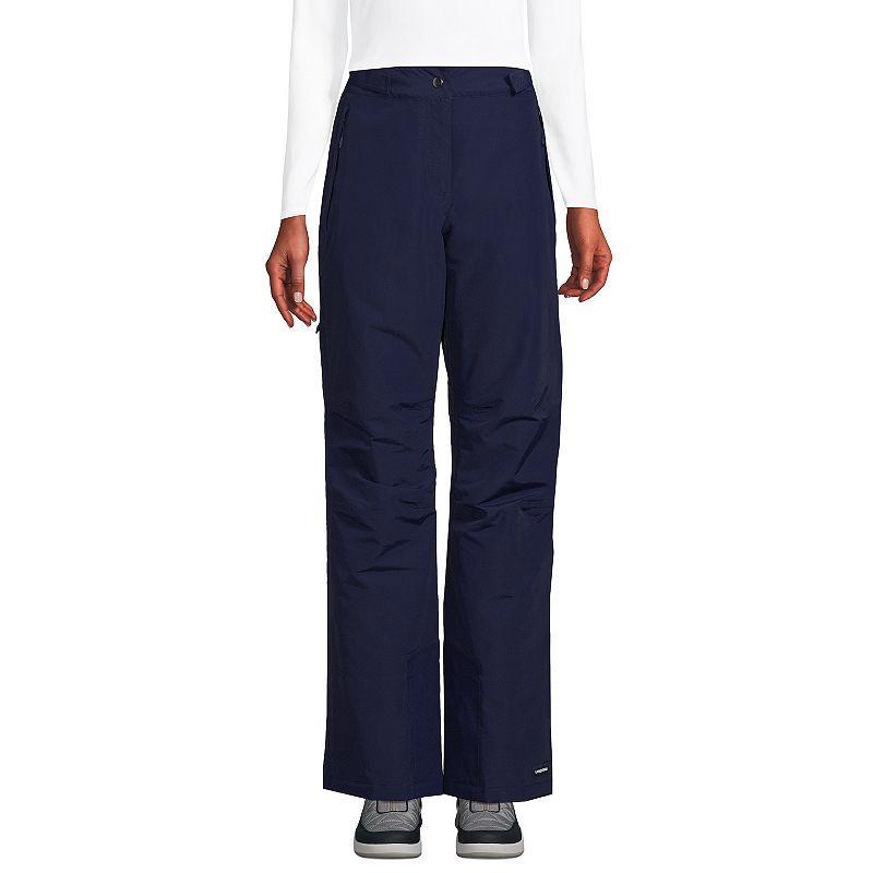 Women's Lands' End Squall Waterproof Insulated Snow Pants, Size: Medium, Black Product Image