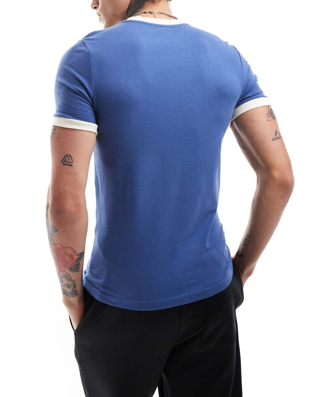 ASOS DESIGN muscle fit football T-shirt with Italia print Product Image
