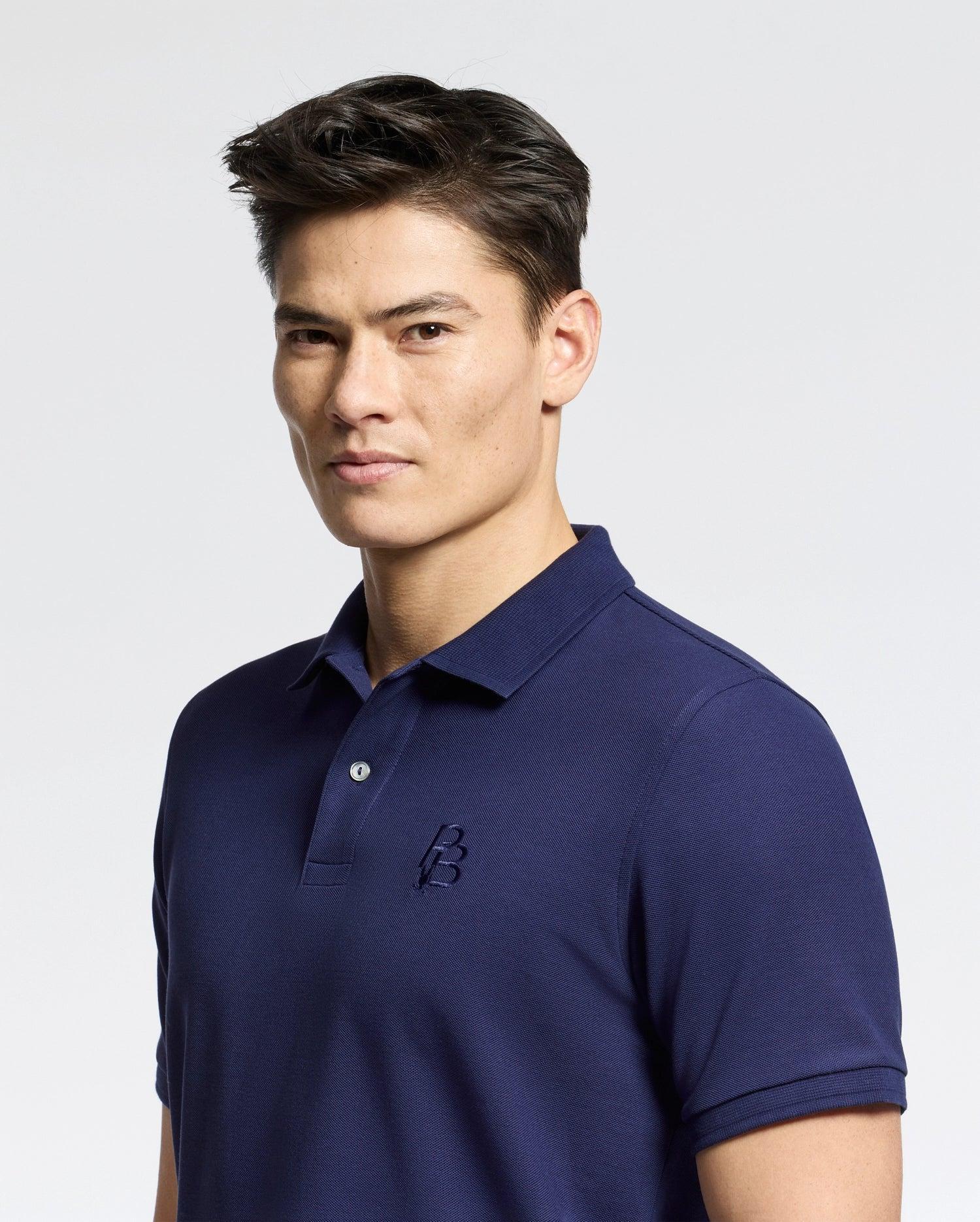 MENS NICHOLSON RIB COLLAR PIQUE POLO - B6K401F200 Product Image