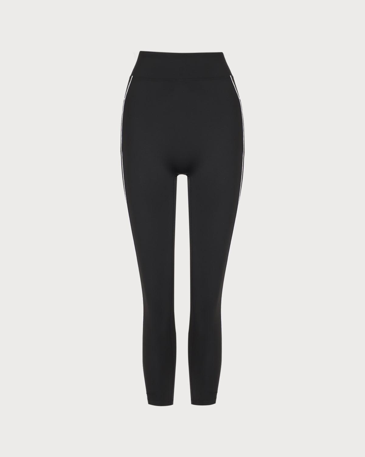 Black High Waisted Yoga Leggings Product Image