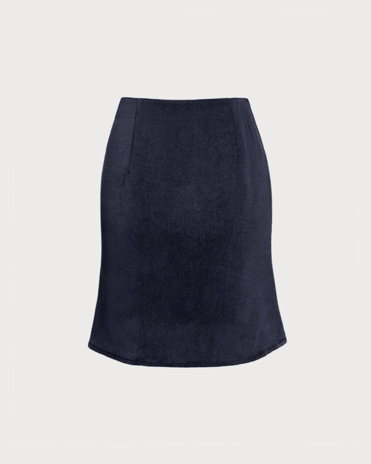 Blue Mermaid Zipper Mini Skirt Product Image