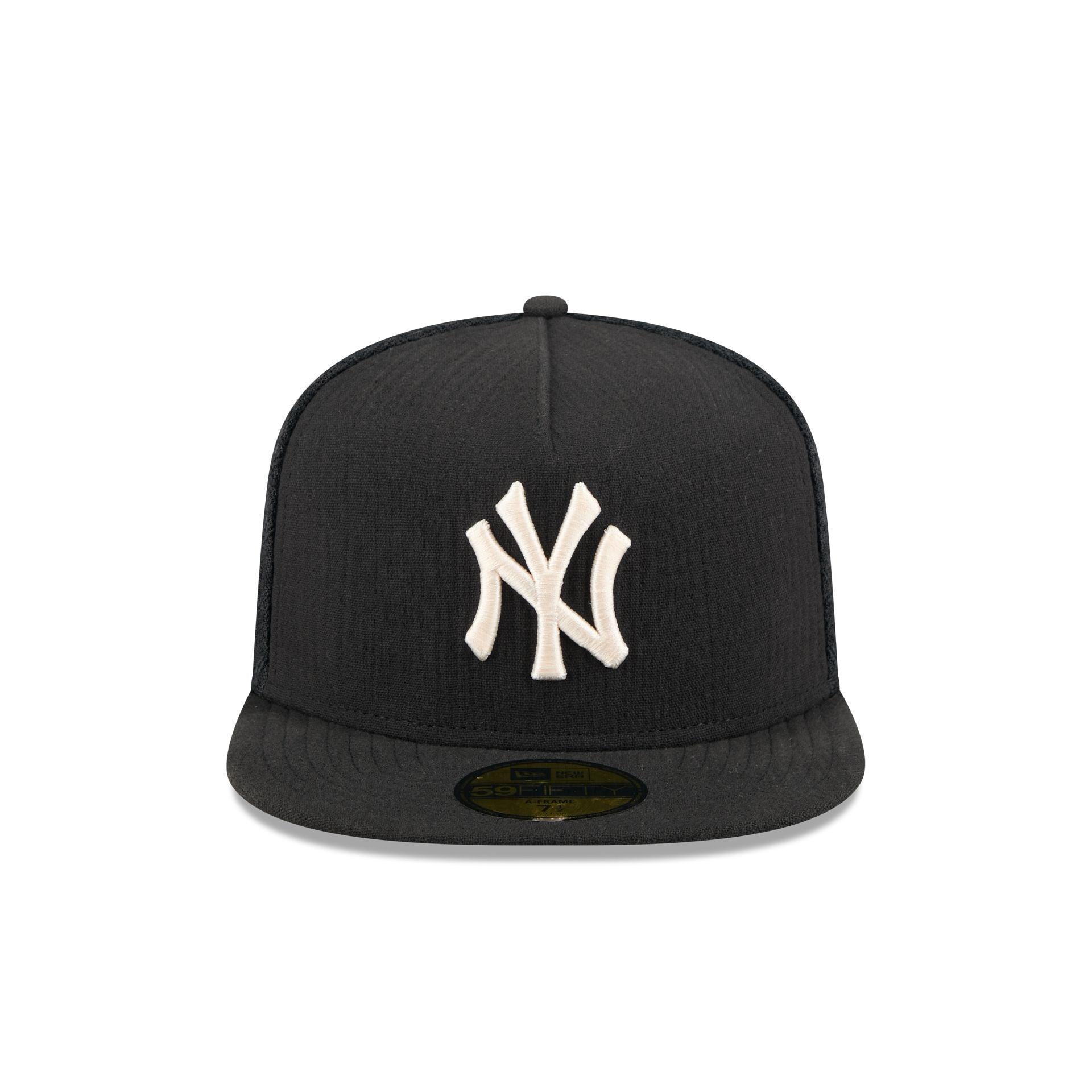 New York Yankees Black Mesh 59FIFTY A-Frame Fitted Hat Male Product Image