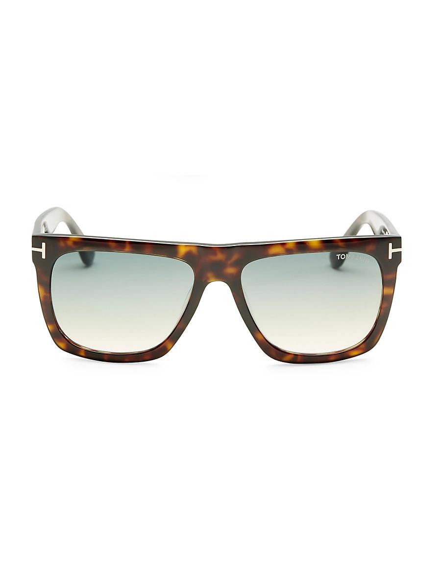 Morgan Thick Square Acetate Sunglasses, Tortoiseshell Product Image