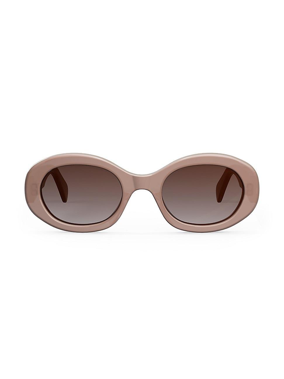 Triomphe Logo Oval Acetate Sunglasses Product Image
