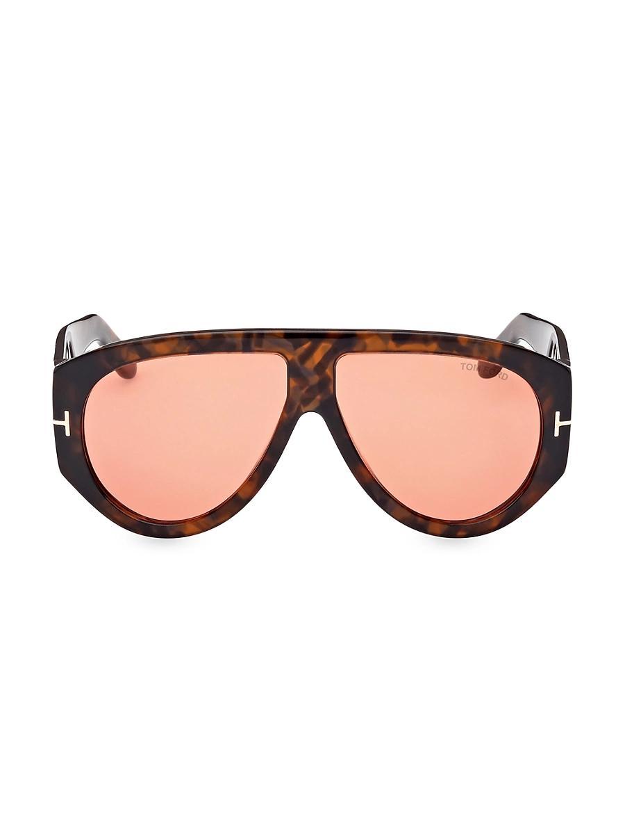 Mens 59MM Aviator Acetate Sunglasses Product Image