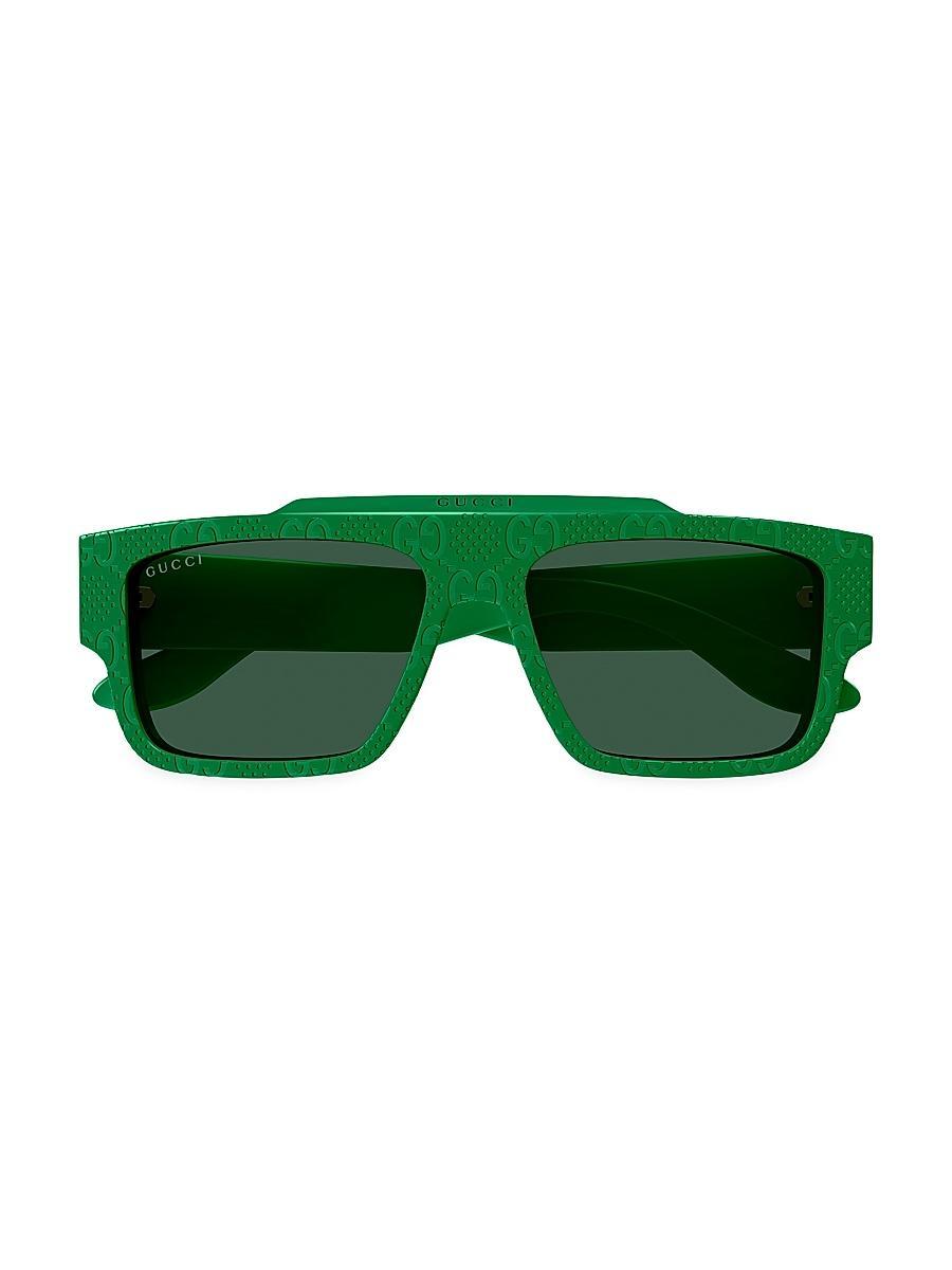 Mens Faceted Specs GG1460S 56MM Rectangular Sunglasses Product Image