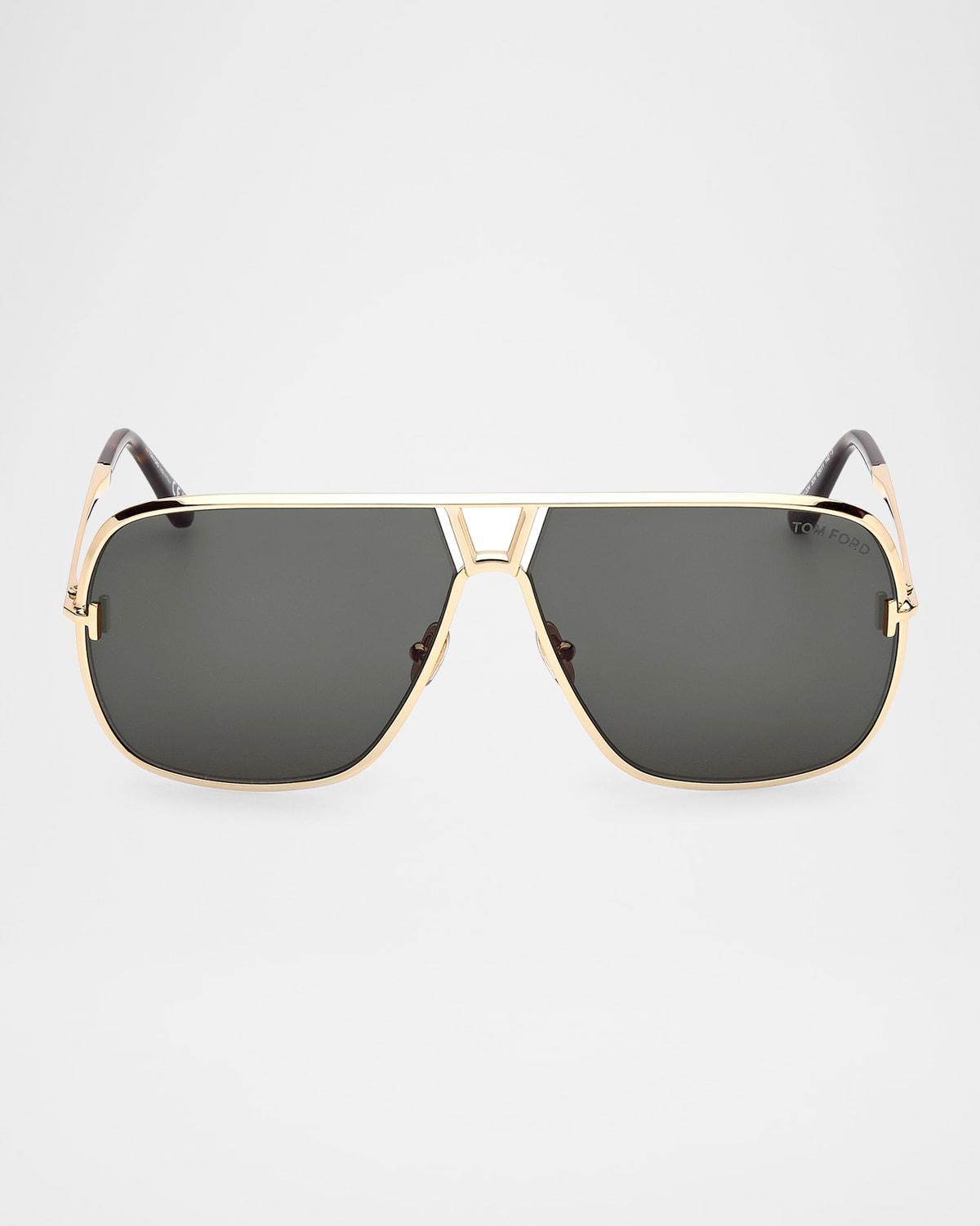 Mens Stavros Acetate Aviator Sunglasses Product Image