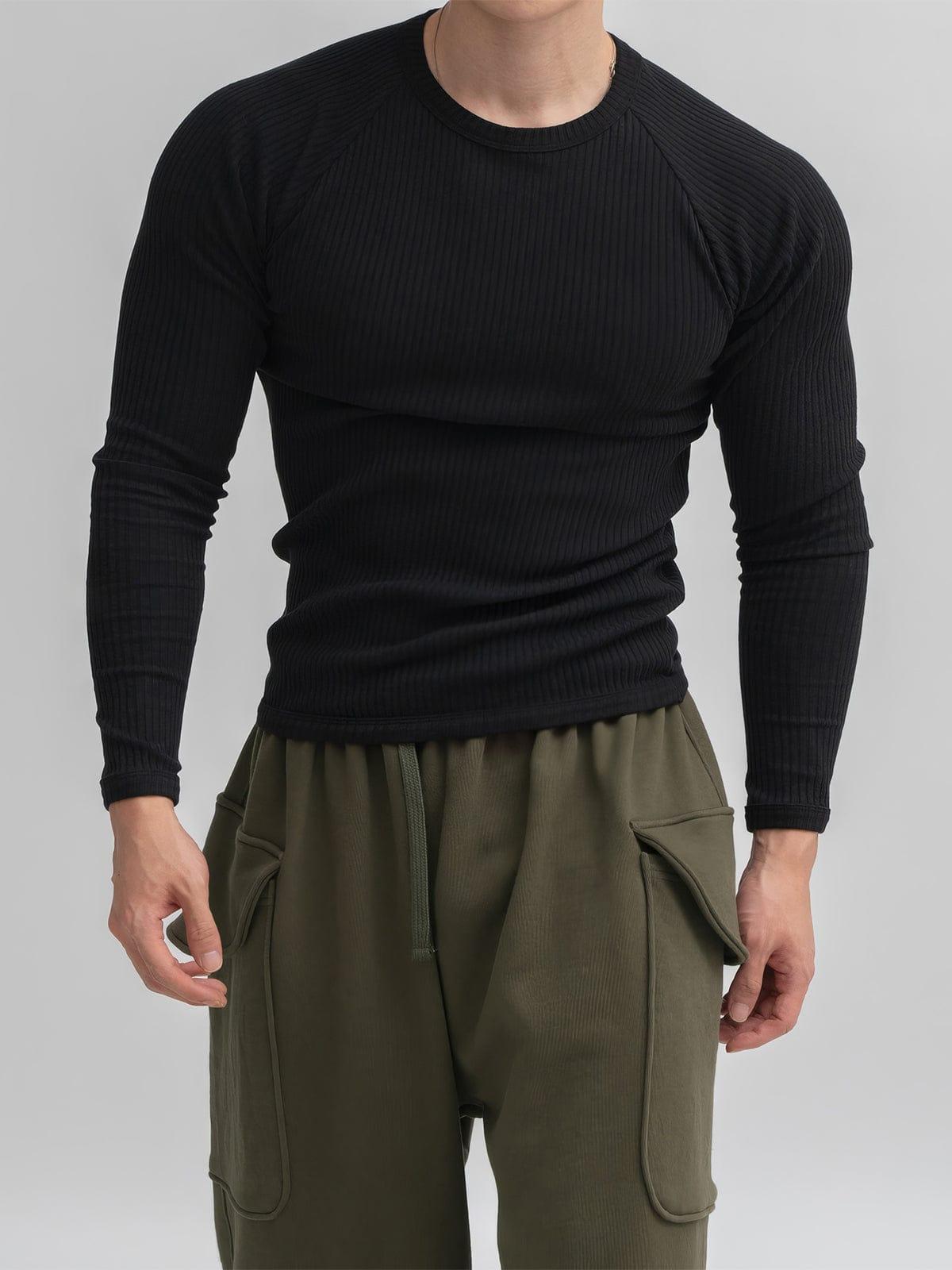 RT No. 12561 VERTICAL KNIT SLIM LONGSLEEVE Product Image