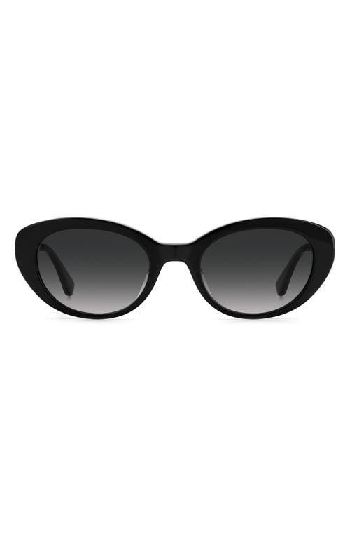kate spade new york Womens Crystal 51mm Oval Sunglasses Product Image