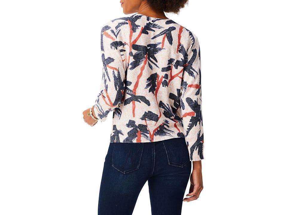 NIC+ZOE Painted Palms Sweater Multi) Women's Sweater Product Image