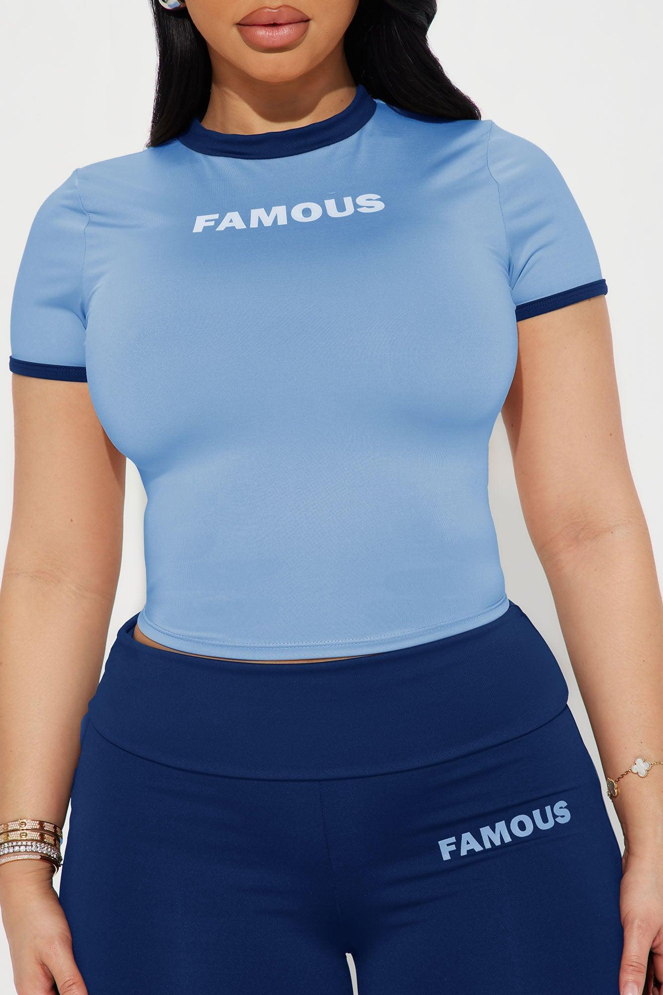 Almost Famous Pant Set - Navy/combo Female Product Image