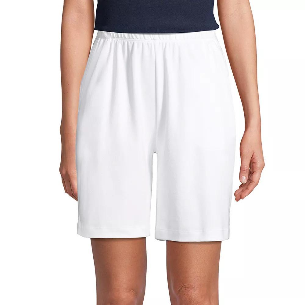 Women's Lands' End Sport Knit Pull-On Shorts, Size: XS, Black Product Image