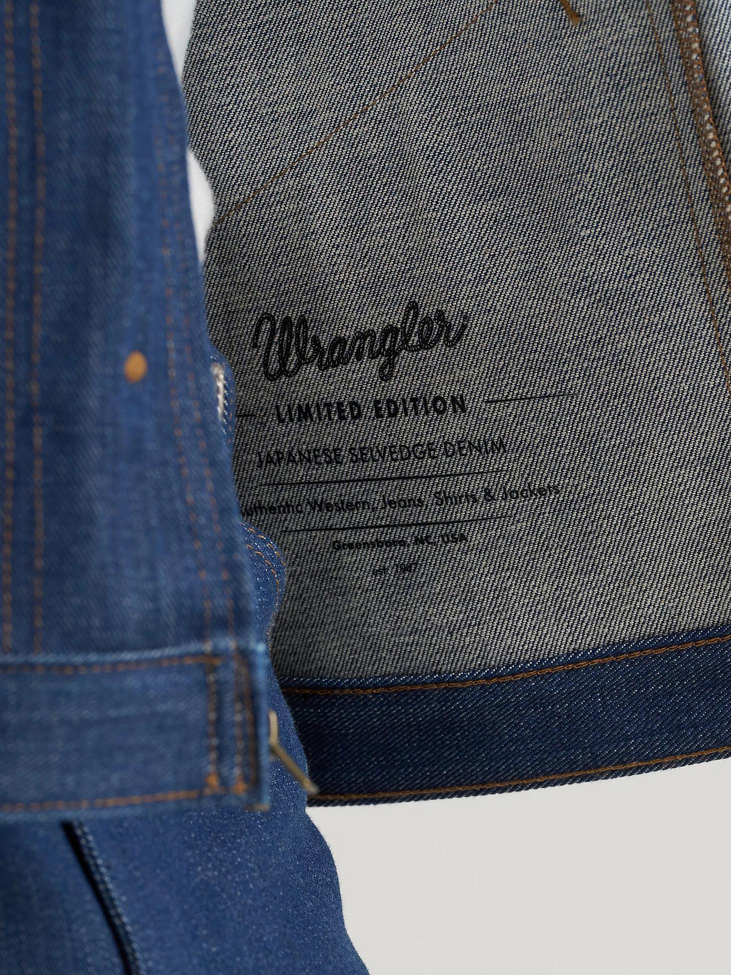 Men's Raw Japanese Selvedge Denim Jacket | Men's JACKETS & OUTERWEAR | Wrangler® Product Image