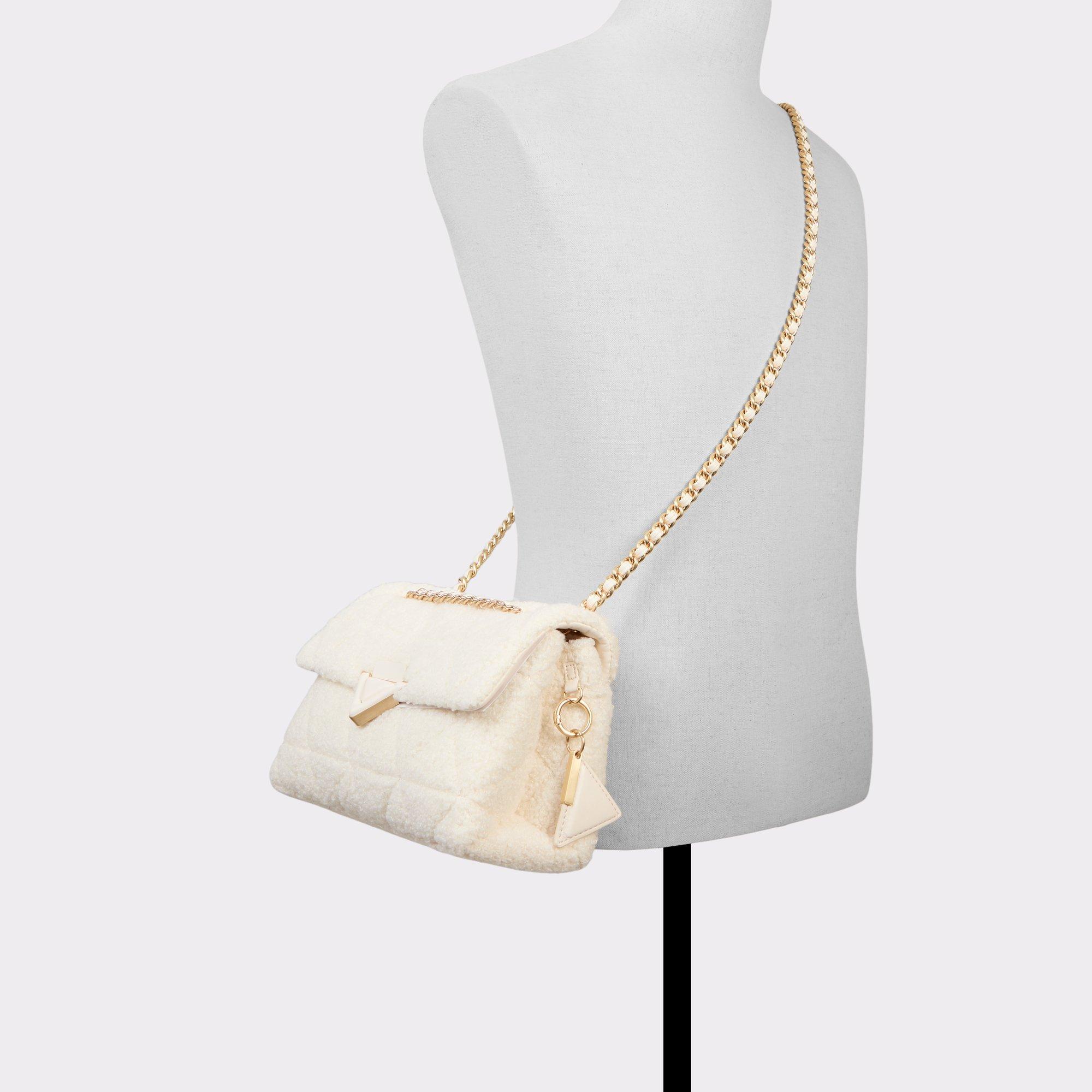 ALDO Softshearlingx - Women's Crossbody Handbag - Beige Product Image